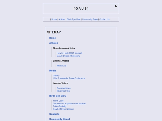 sitemap screenshot