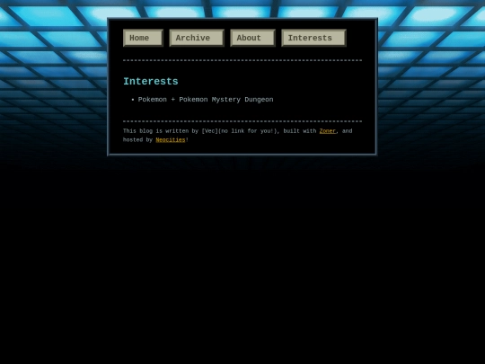 interests screenshot