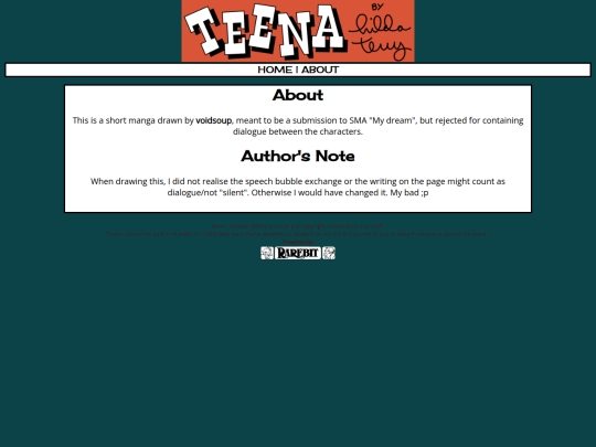 comics/about screenshot