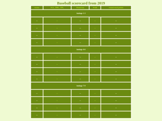 baseballscorecard screenshot