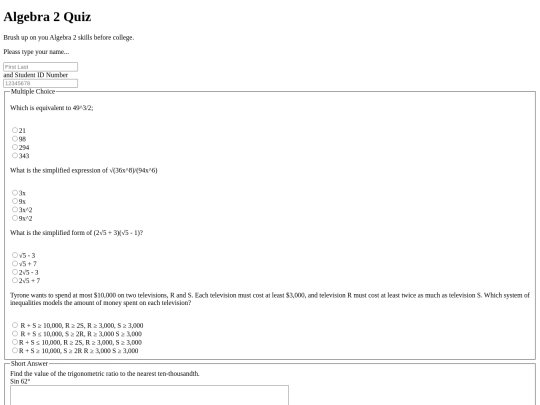 themathtest screenshot