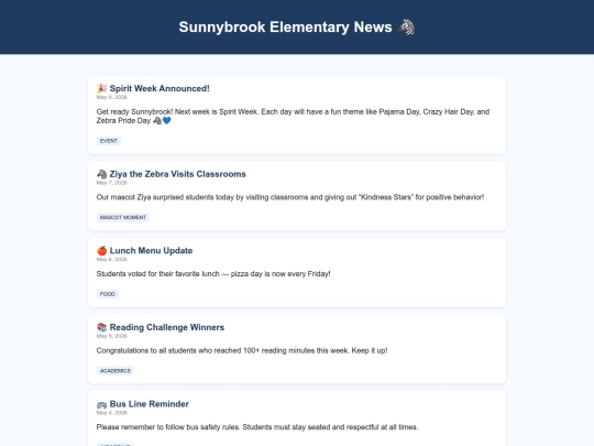 News screenshot