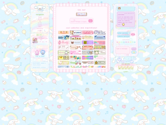 links screenshot
