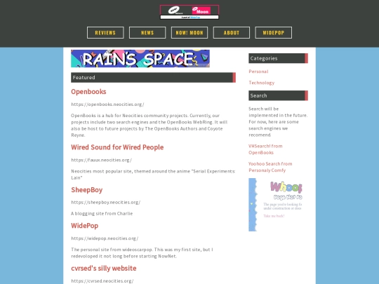 moon/mainpage screenshot