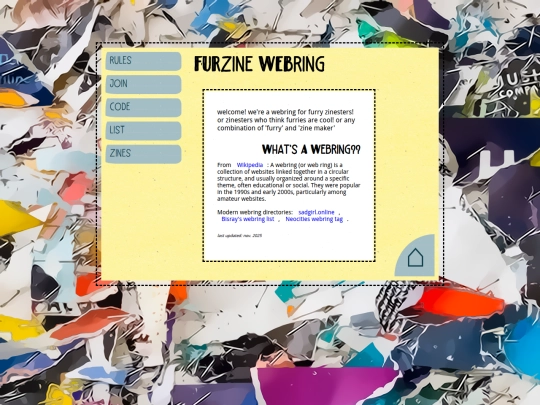 webrings/furzine screenshot