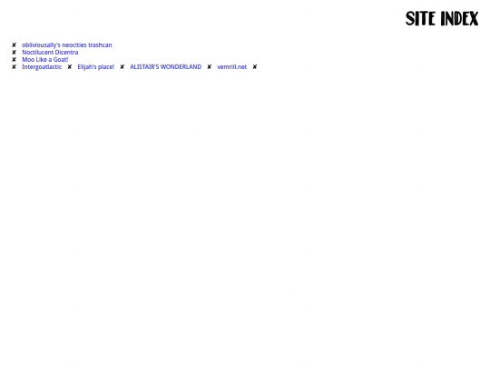 webrings/furzine/list screenshot