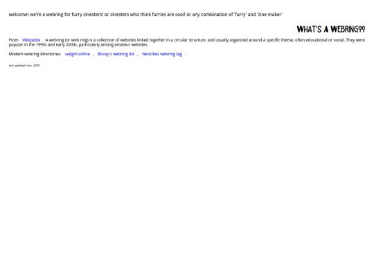 webrings/furzine/main screenshot