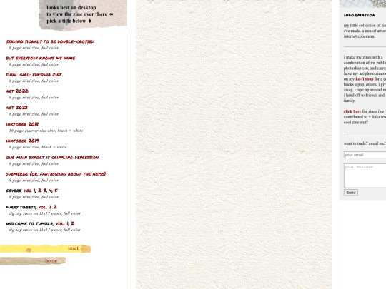 zines screenshot