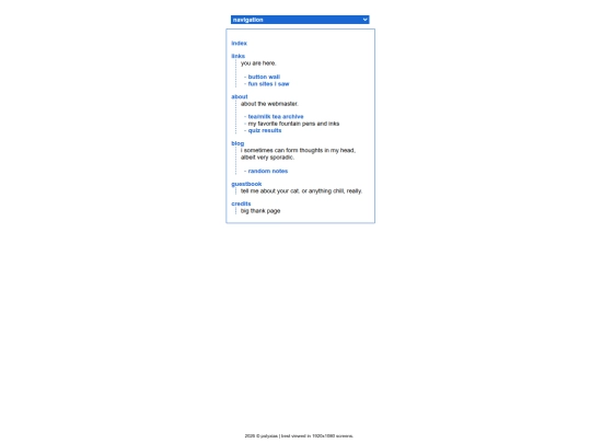 links screenshot