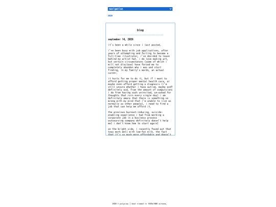 words/blog screenshot