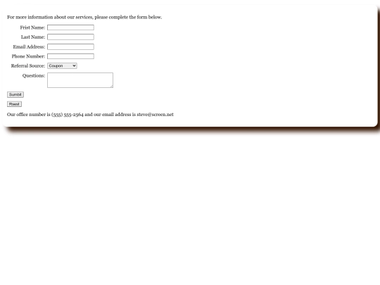chp8/lab2/contact screenshot