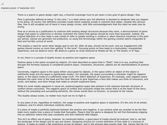 essays/flow screenshot