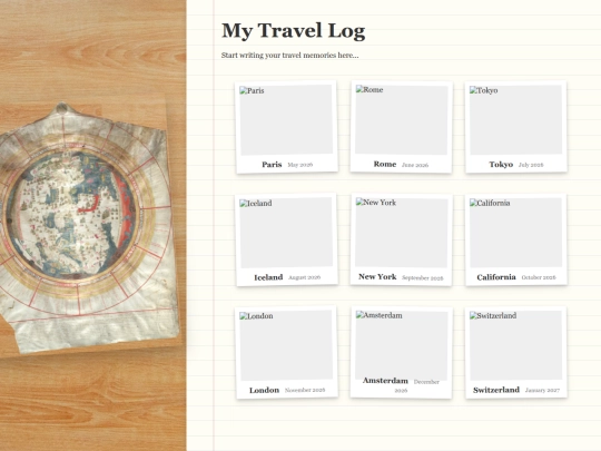 TravelLog screenshot