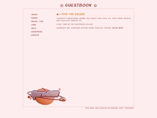 guestbook screenshot