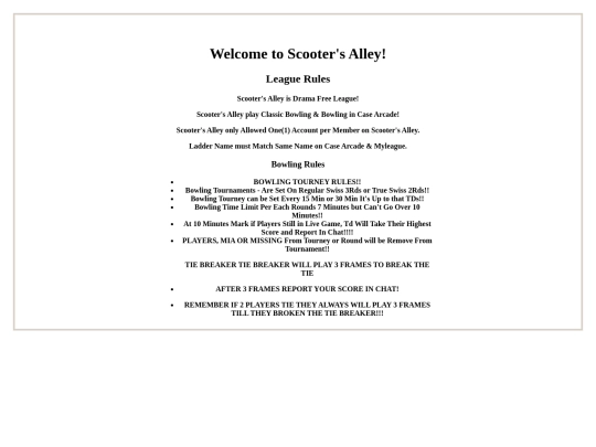 Pages/LeagueRules screenshot
