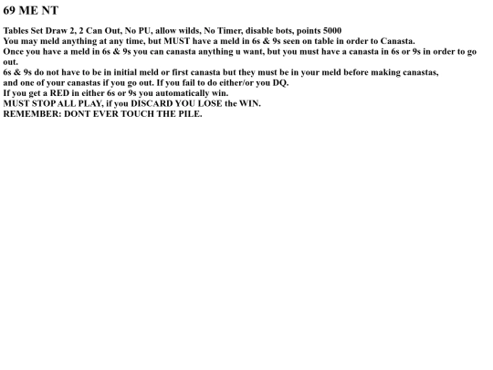 Rules/NoPile/69me screenshot