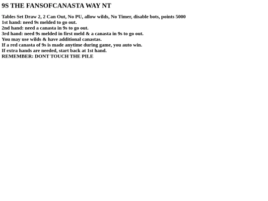 Rules/NoPile/9thefcway screenshot