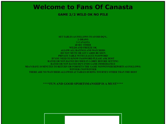 Rules/test screenshot