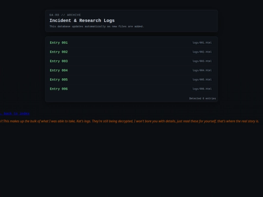 logs screenshot