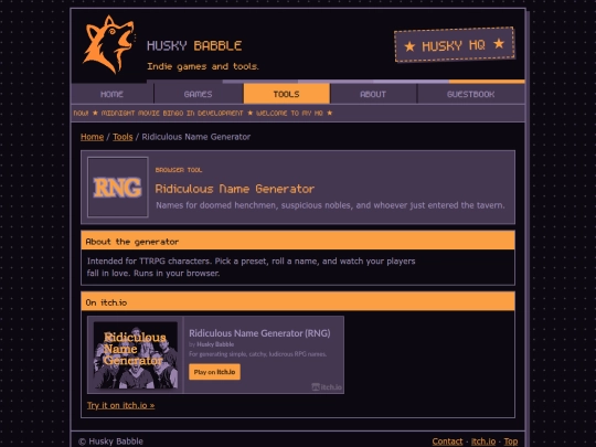ridiculous-name-generator screenshot
