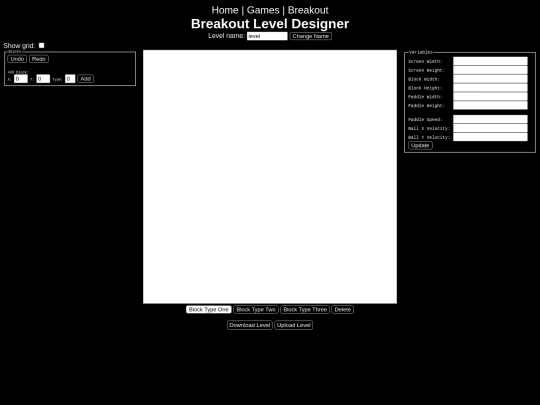 breakout/breakoutdesigner screenshot
