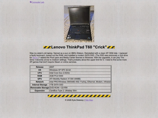 computers/crick screenshot