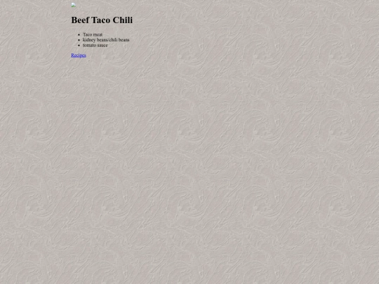 cookbook/beef-taco-chili screenshot