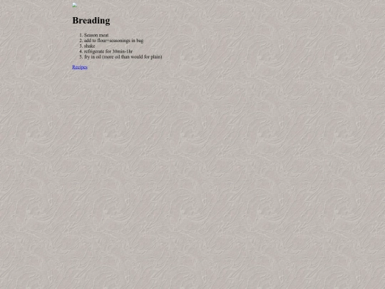 cookbook/breading screenshot