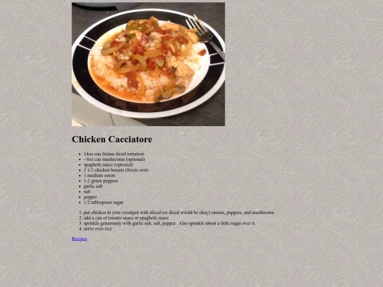 cookbook/chicken-cacciatore screenshot