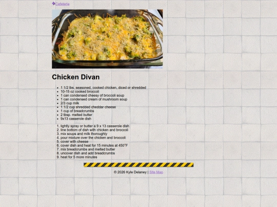 cookbook/chicken-divan screenshot