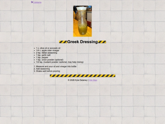 cookbook/greek-dressing screenshot