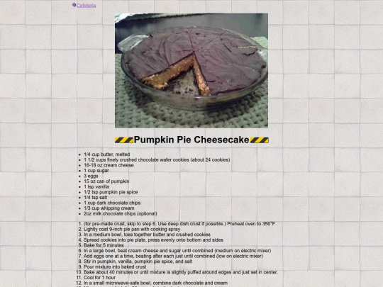 cookbook/pumpkin-pie-cheesecake screenshot
