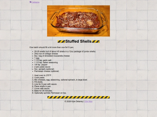 cookbook/stuffed-shells screenshot