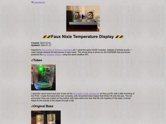 faux-nixie screenshot