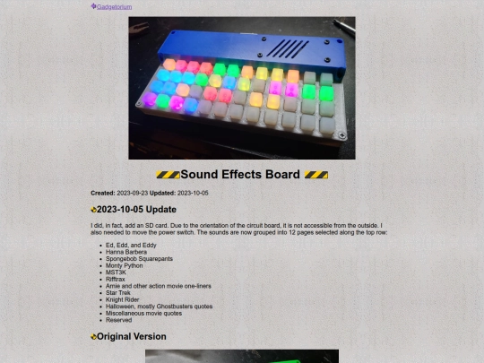 sfxboard screenshot