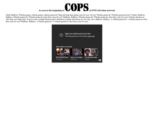 cops screenshot