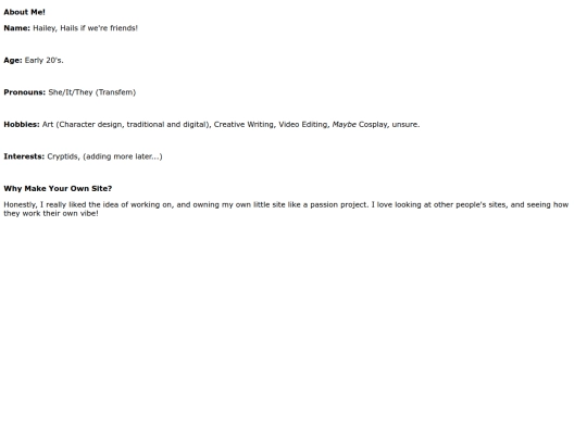 aboutme screenshot