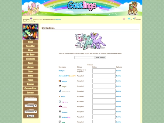 NEW GOAT BACKUP/forum/friendslist screenshot
