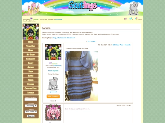 archived/shopgalleryinventory/forum/funnydresspost screenshot