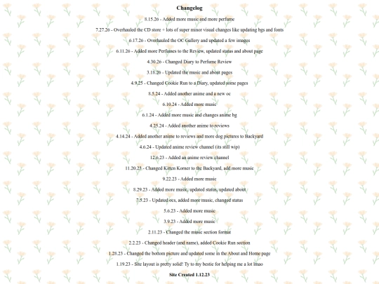 updatelog screenshot