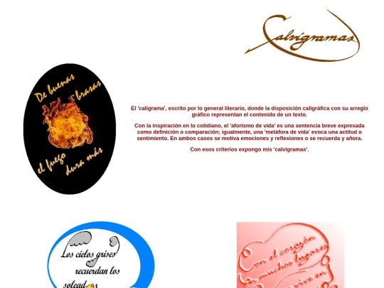 CALVIGRAMAS screenshot
