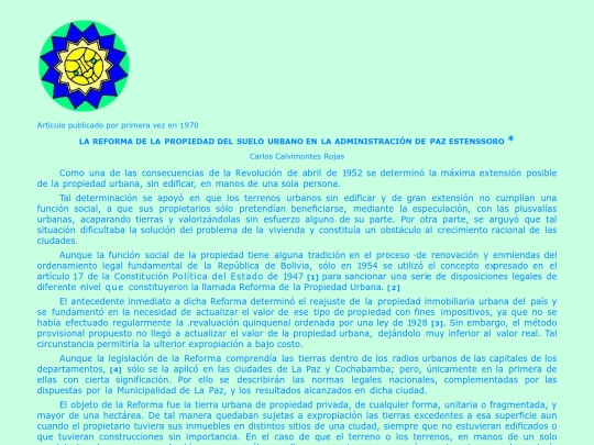 LA.REFORMA.URBANA.EN.BOLIVIA screenshot