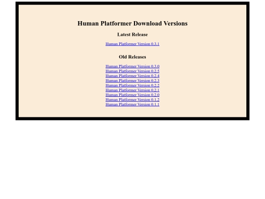 games/HumanPlatformer screenshot