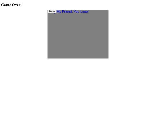 ponggameover screenshot