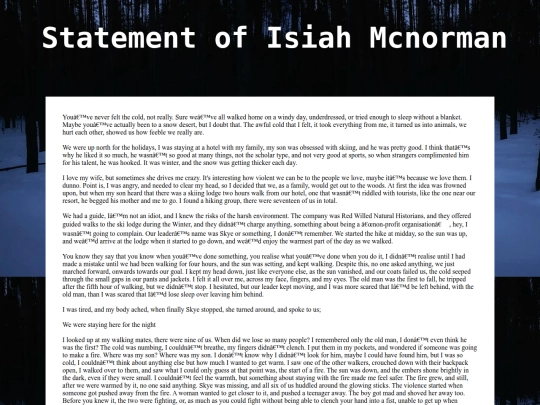 statement1 screenshot