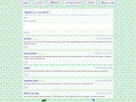 guestbook screenshot