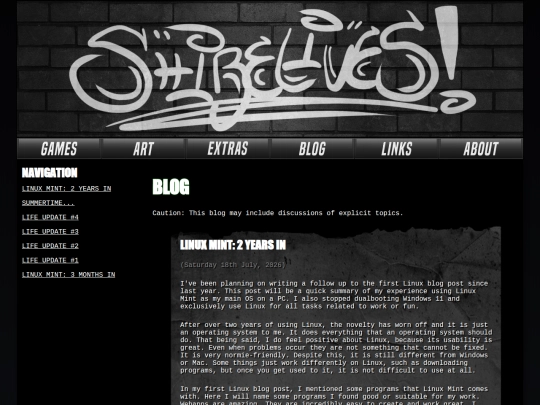 blog screenshot