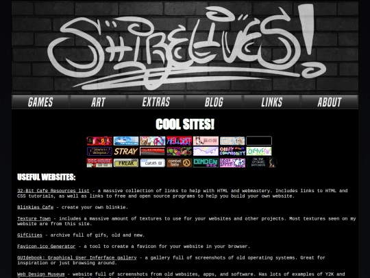 links screenshot