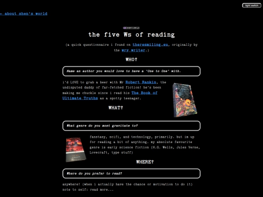 about/5ws screenshot