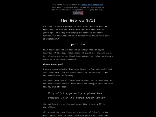 about/911 screenshot